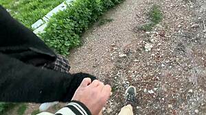 stroll hand in hand at sunset toward ancient outdoor ruins with petite friend