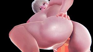 dig this 3d anime animation with big tits bouncing around