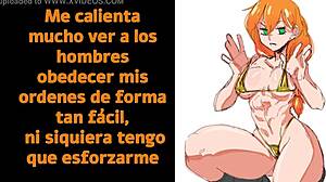 She guides your hand in soft JOI while showing perfect body in Spanish Hentai Minecraft Lofi.