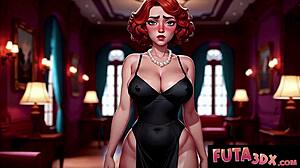 Futa3dx Fiery Busty Redhead Devours Huge Monster Cock Deepthroat Lick Pussy Fuck