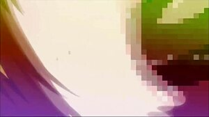 busty anime lesbians ride cocks doggystyle and cowgirl with huge tits bouncing