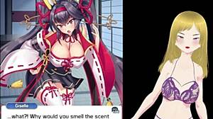 POV fingering tight Japanese fox girl pussy in hentai game