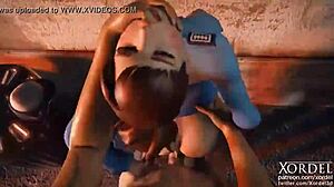 xordel's police officer d.va handles office duties in extended animation