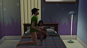 saluaunty clenches her round fat ass in steamy hentai ride