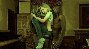 i crave grace ashcroft's wild resident evil threesome hentai animation so bad