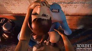 xordel's police officer d.va handles office duties in extended animation