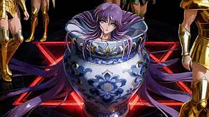 saint seiya athena sucks off 12 gold saints in wild gangbang blowjob asmr 3p