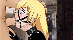 imagine blonde k's latex ring deepthroat x-ray in rcave - how deep does it go?