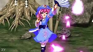 yuyuko gives paizuri to youmu in touhou parody hentai time