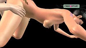 Indian Girl in DOGGY Gets PUSSY LICKED Then FISTED Hard in American Dad Style Animation