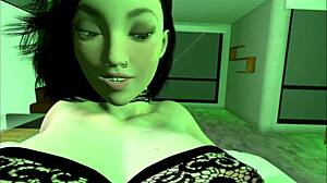 Her young emo glitter slut pussy craves my rough adult cock