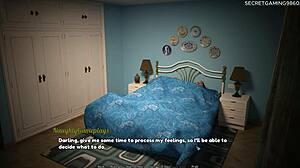 hotwife fingers herself wildly for hubby but craves his monster cock bad