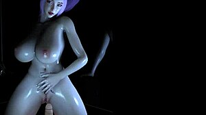 Thicc pixel babe awakens with doggystyle creampie in 3d hentai animation