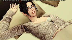 nerdy girls' horny christmas wish double penetration bliss?