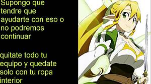 Leafa Suguha Sword Art Online Hentai JOI Español