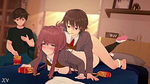 just monika unleashes surprising hentai cravings underneath