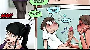 the nerd finally loses virginity to his naughty tutor in erotic pussy play