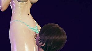 Misato Katsuragi Bikini Pool Hentai Sensual Tits Massage Wet Pussy Lick Ass Lick Squirting Moans Rule34 Animation