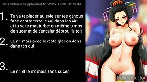 nico robin gives you joi instructions in french