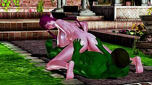 Goblin Slams Lonely Elf's Big Tits and Pussy with Monster COCK Creampie