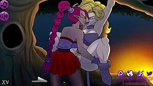 purple mantis shemale teases her pussy in guardians animations playthrough