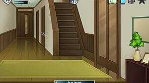 Shizune jerks me off while Hinata watches in Konoha milfs part 9