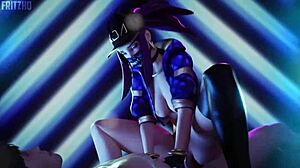 League of Legends KDA Akali Hottest Pussy Hentai!