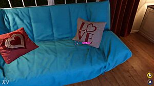 house party game escalates to teasing group threesome fun with hidden touches and shared thrills