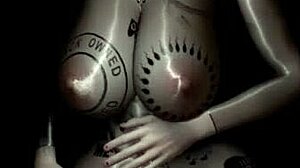 big booty angel ascends on monster cock doggystyle creampie in 3d hentai