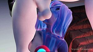 Goo girl slime from sao oozes into seductive 3d hentai encounter