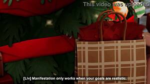 nerdy girls' horny christmas wish double penetration bliss?