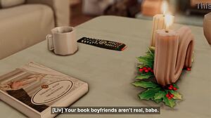 nerdy girls' horny christmas wish double penetration bliss?