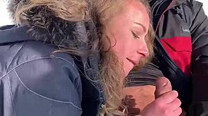 Blonde American Dad neighbor queen gets anal assfucked outdoors by monster cock