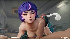 overwatch juno she's like playin with two big cocks b4 the game starts hentai
