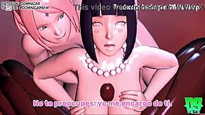 konoha's hidden orgy explodes with sakura hinata anal pussy cum frenzy