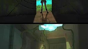 what if lara croft met metroid princess for villain creampie?