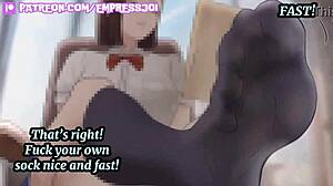 Beta, stroke only to my feet in femdom JOI CEI