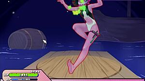 Huge Pokémon Assfucking Creampie on Beach in Con-Quest Game