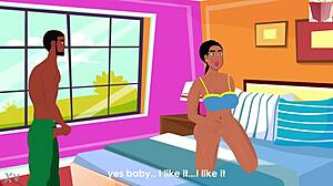 oh man titi strokes her wet pussy then rides that throbbing cock to squirt hard