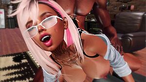 STUDENT Takes MONSTER BLACK COCK in Interracial Film Part 2