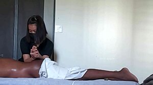 Steamy Happy Ending Handjob Massage Gets Caught On Cam