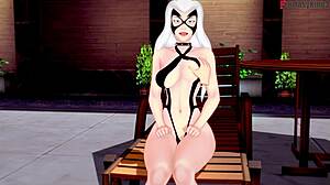 felicia hardy black cat bikini blowjob leaves me breathless in marvel spiderman fantasy