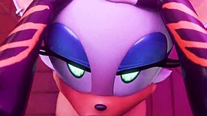 rouge takes sonic deep in rule 34 action