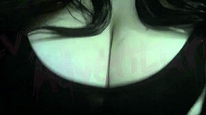 nerdy bbw hotwife squeezes fat tits while glued to hentai screen