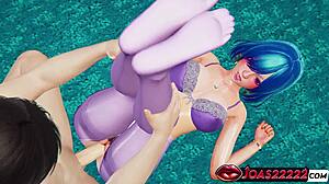 hot wet secretary elisa moans in legs-up pov missionary then desk doggystyle creampie tie-up fuck