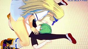 hikage katsuragi ikaruga go futanari with big oppai creampie lesbian sex