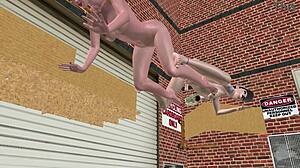 Adorable Shemale Double Dildos Her Tight Ass With Cute Girl Hentai