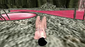 three ripped 3d hunks strike erotic nude poses before anal action erupts