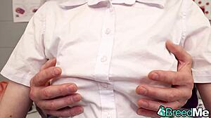 Redhead Harley Love Begs Big Cock for Deep Creampie Insemination Cowgirl Pussy Ride