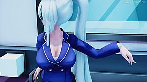 Mmd Haku Dances Seductively After School on Live Webcam